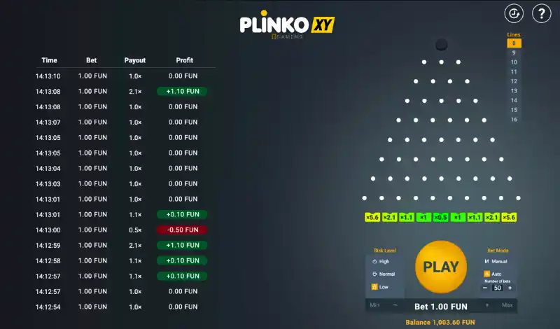 Plinko XY